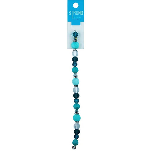 Flat Round Facet Strung Beads